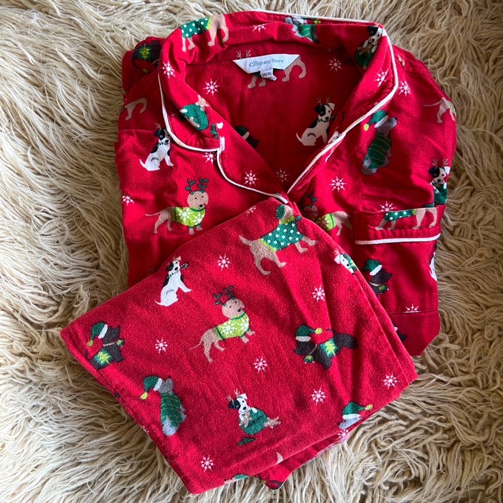 The company store flannel pajamas kids size 14/16 unisex